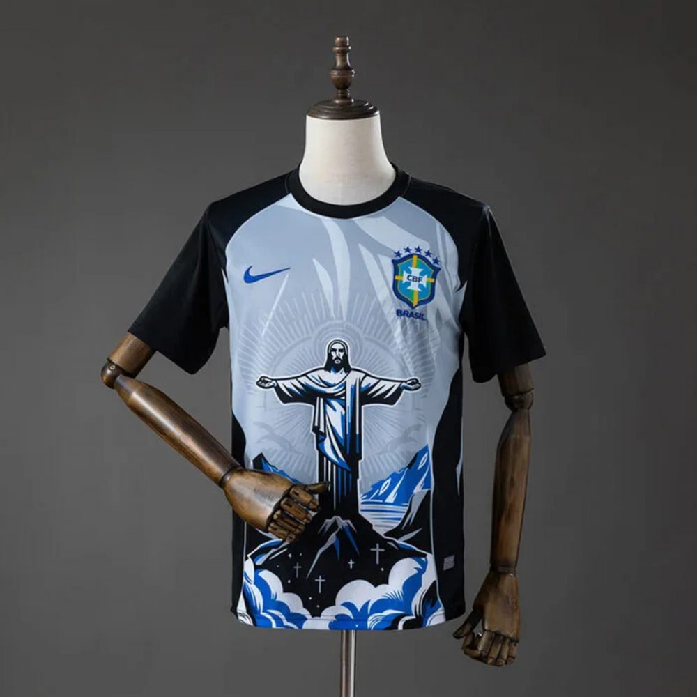 2026 Brazil Jesus Gray Edition Jersey Fan version