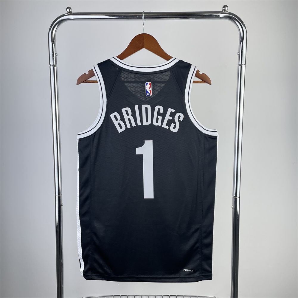 NBA Brooklyn Nets 2022/23 Black Icon Edition Swingman Jersey S-XXL
