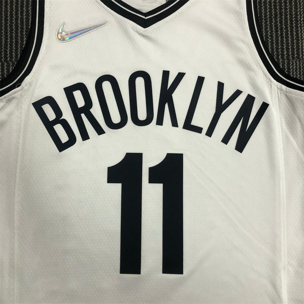NBA Brooklyn Nets V-Neck White 75th anniversary Jersey IRVING#11 S-XXL