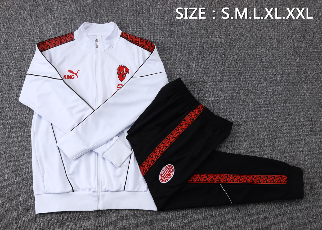 2026 AC Milan White Jacket Training Suit Set
