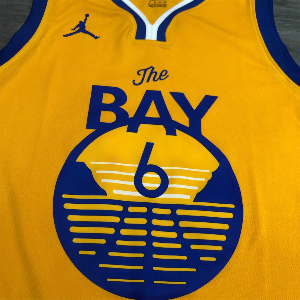 NBA Golden State Warriors v neck Yellow Jersey YOUNG#6 S-XXL