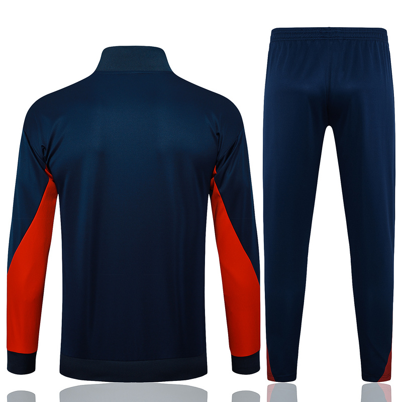 2024/25 Barcelona Royal blue Jacket Training Suit Set Football Team Shirt Sports Fashion