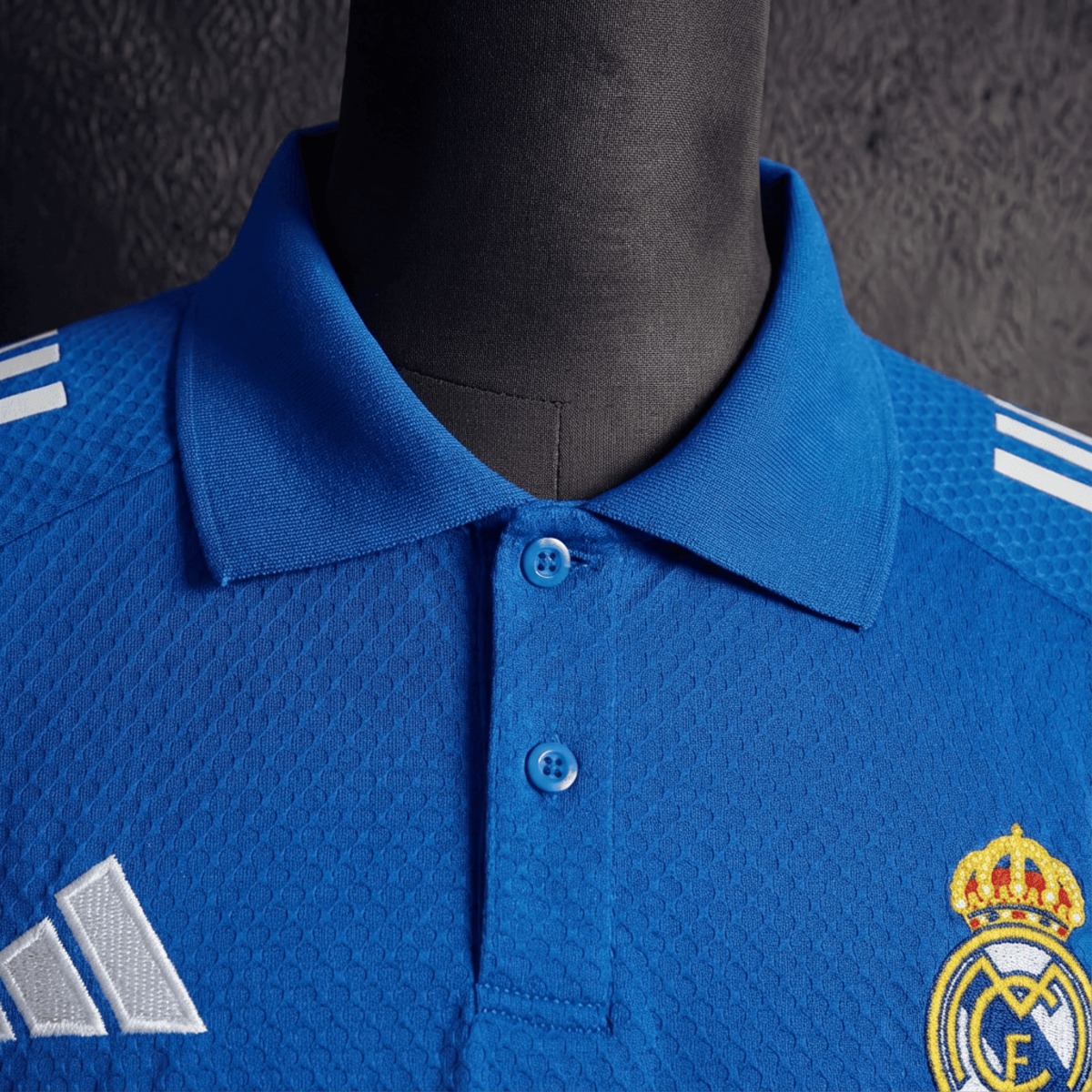 2025/26 Real Madrid Training Blue Polo Fan version