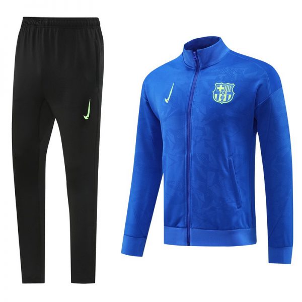 2024 Barcelona Blue Jacket Training Suit Set Football Team Shirt Sports Fashion