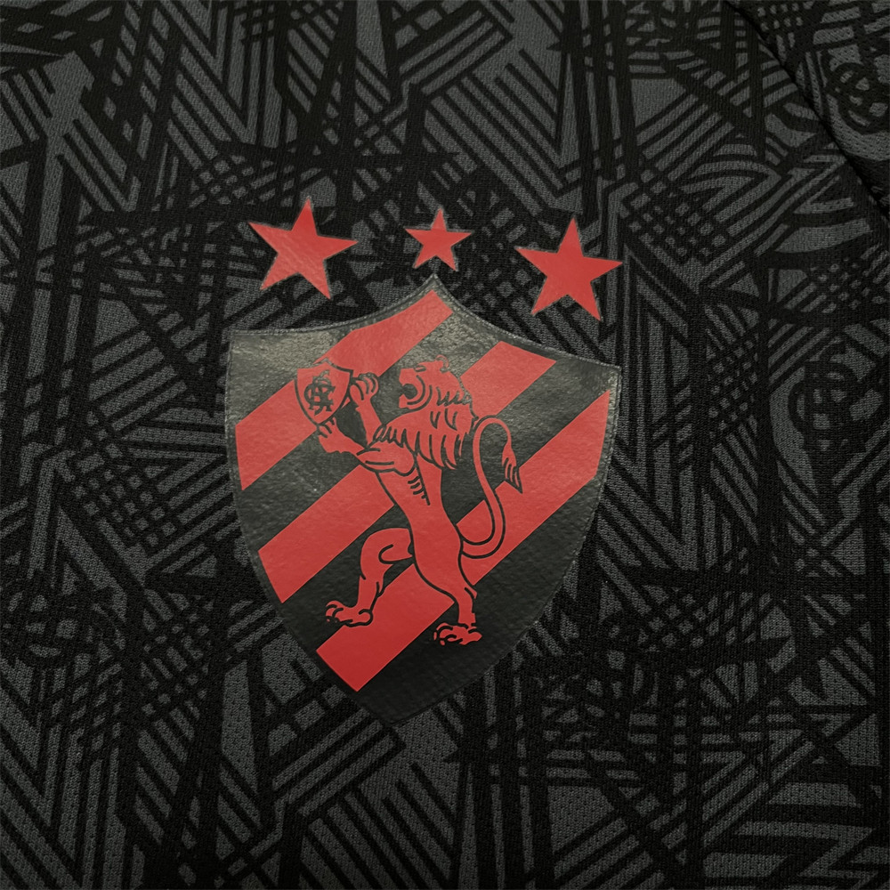 2024/25 Sport Recife Pre-match training Black jersey Fan Version