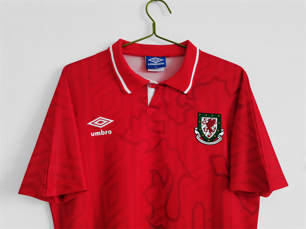 Retro Wales 1992/94 Home jersey Fan Version