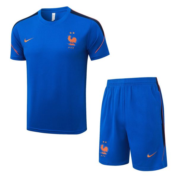 2026 France Colorful orchid blue Training Set Shirt andShorts