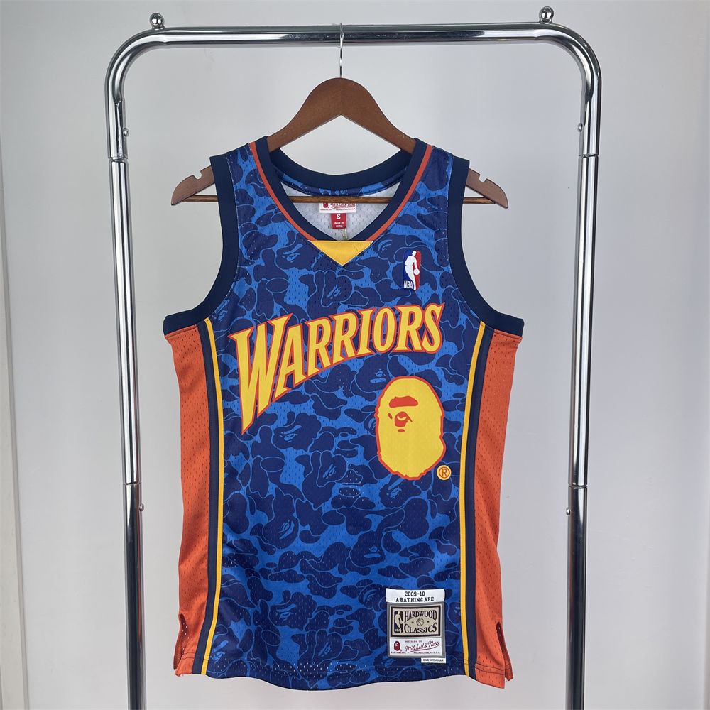 NBA Golden State Warriors BAPE×M&N BAPE#93 Hardwood Classics Swingman Jersey S-XXL