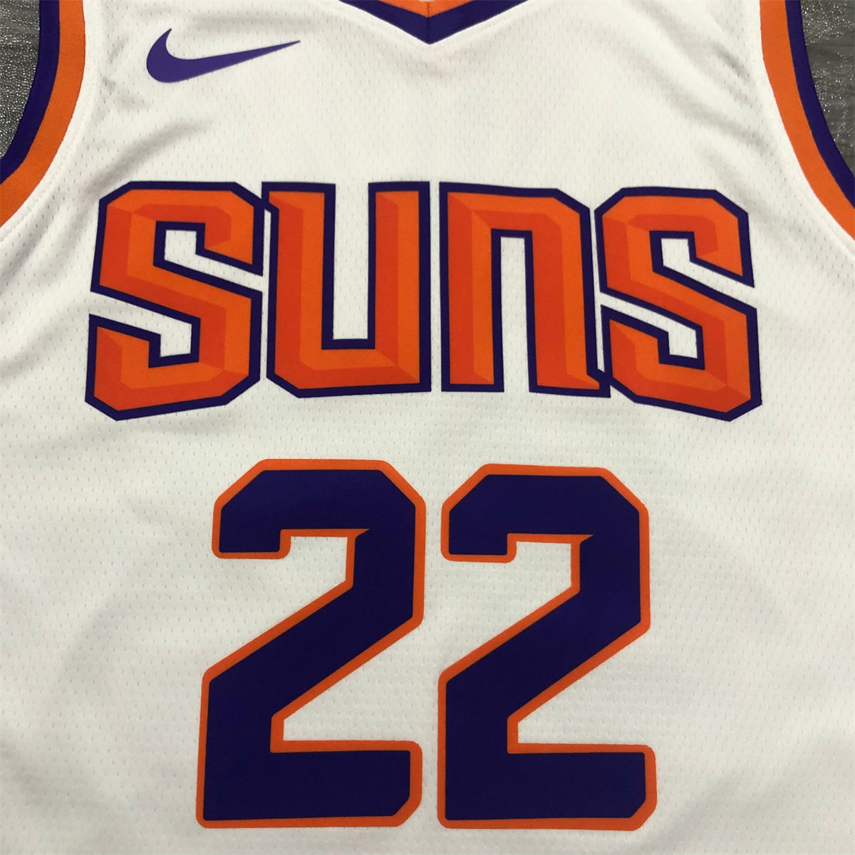 NBA Phoenix Suns V-Neck White jersey AYTON#22 S-XXL