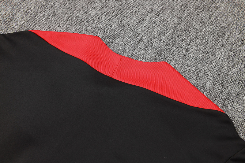 24/25 Portugal  Black Long-sleeved half-pull training kit Football team kit