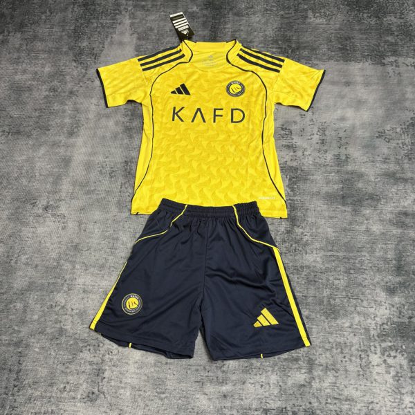 2025/26 Al-Nassr Home jersey kids Kits size: 16-28