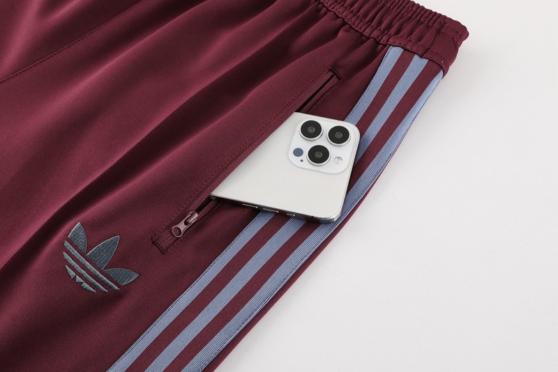 2024 Adidas maroon Jacket Training Suit Set Football Team Shirt Sports Fashion