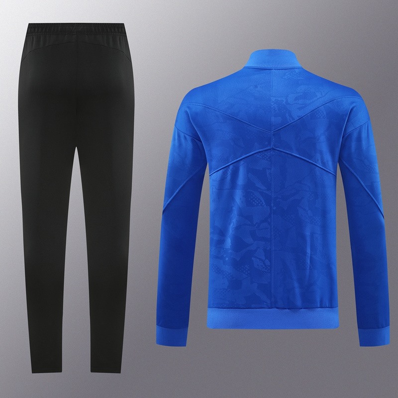 2024 Barcelona Blue Jacket Training Suit Set Football Team Shirt Sports Fashion