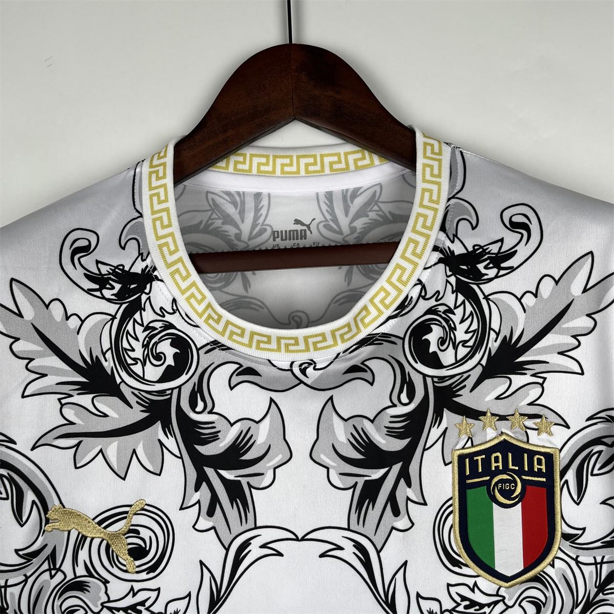 23/24 Italy Special Edition White Jersey Fan Version