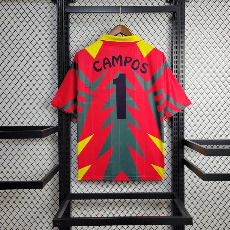 Retro Mexico 1998 World Cup Goalkeeper Red jersey Fan Version CAMPOS Number 1