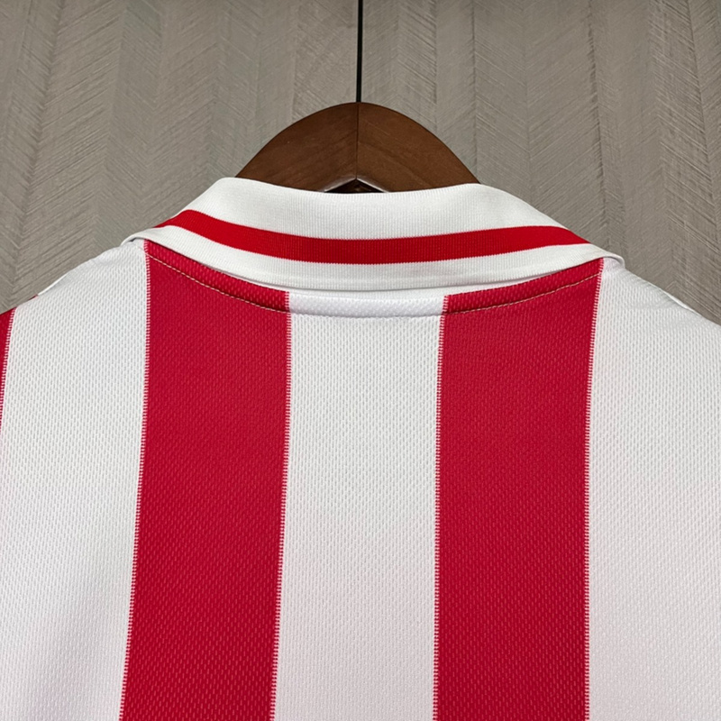2025/26 Olympiacos 100th Anniversary Edition Red and White Jersey Fan Version
