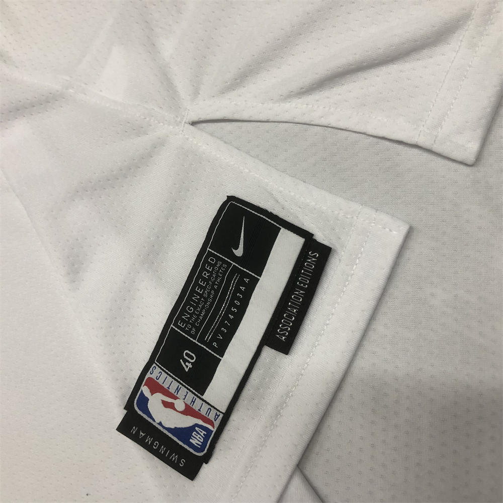 NBA Memphis Grizzies V-Neck White Jersey MORANT#12 S-XXL