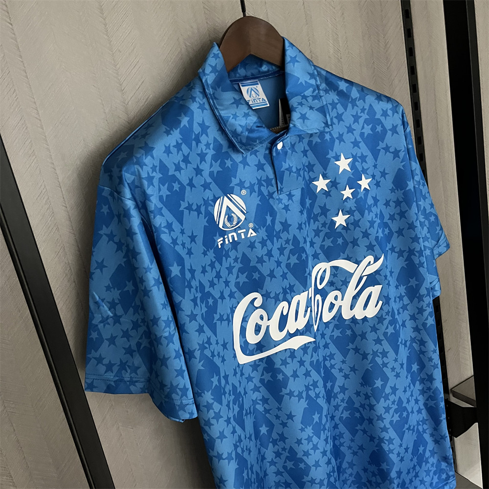 Retro 1993/94 Cruzeiro Home jersey Fan Version