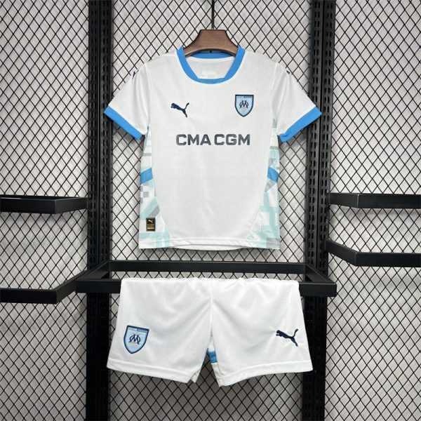 2024/25 Olympique Marseille Home jersey Kid Kits Size 16-28
