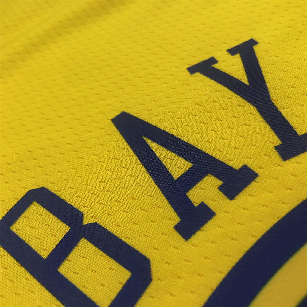 NBA Golden State Warriors V-Neck Yellow Jersey DURANT#35 S-XXL