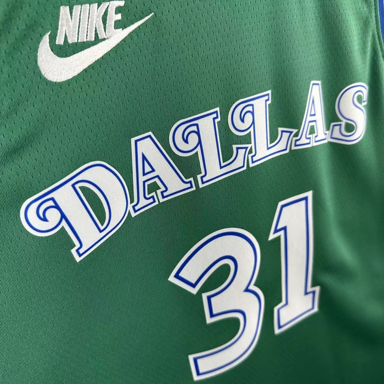 NBA Dallas Mavericks Round Neck Green Jersey THOMPSON#31 S-XXL