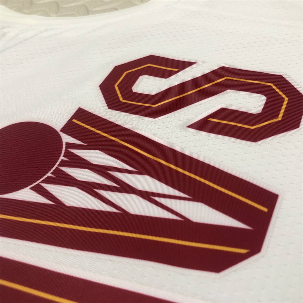 NBA Cleverland Cavaliers Round Neck White jersey JAMES#23 S-XXL