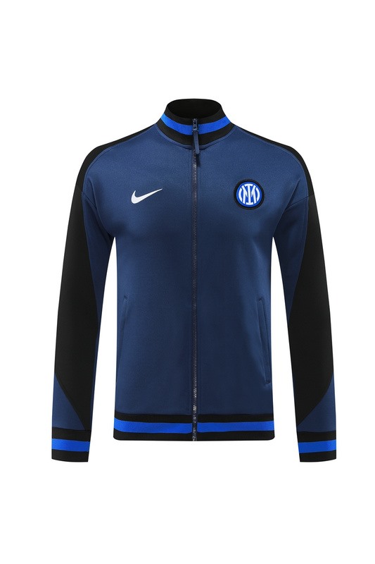 2024 Inter Milan Deep Blue Jacket Training Suit Set Football Team Shirt Sports Fashion