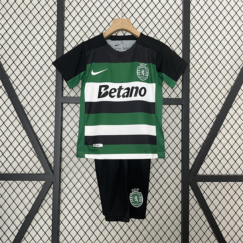 2024/25 Kids Sporting Lisbon Home jersey Kid Kits Size 16-28