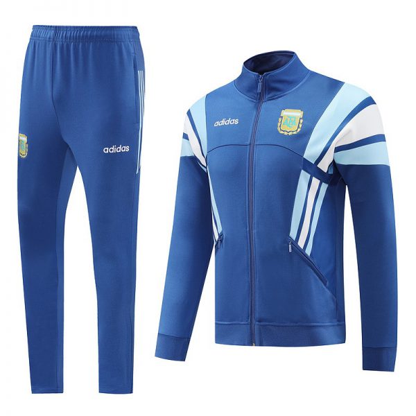 2024 Argentina Blue Jacket Training Suit Set Football Team Shirt Sports Fashion