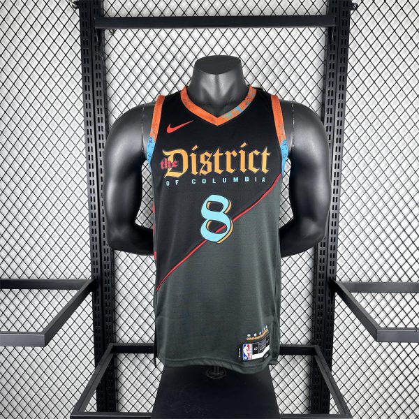 NBA Washington Wizards AVDIJA#8 2024 City Edition Swingman Black Jersey S-XXL