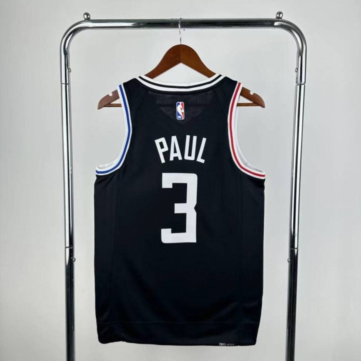 NBA Los Angeles Clippers V-Neck Black Jersey PAULl#3 S-XXL