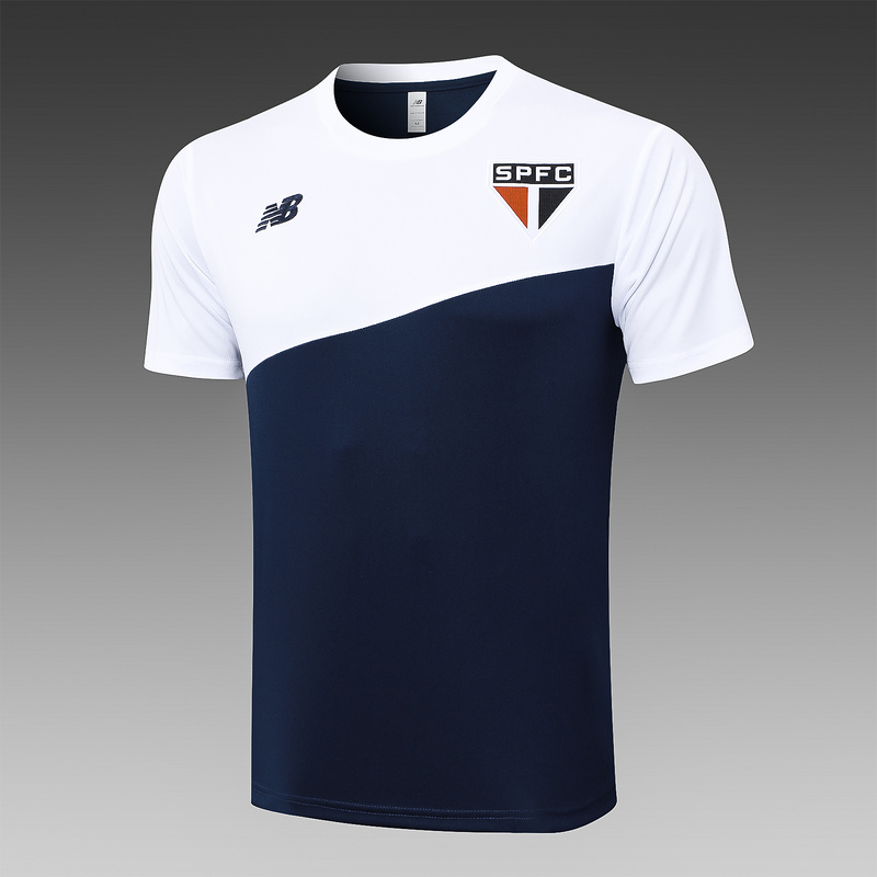 24/25 Sao Paulo Blue and White Training Set Shirt and Shorts