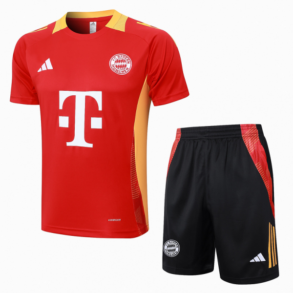24/25 Bayern Munich Red Training Set Shirt and Shorts