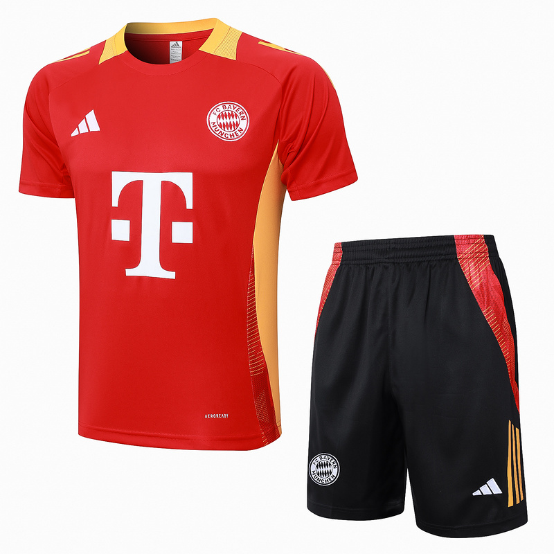 24/25 Bayern Munich Red Training Set Shirt and Shorts