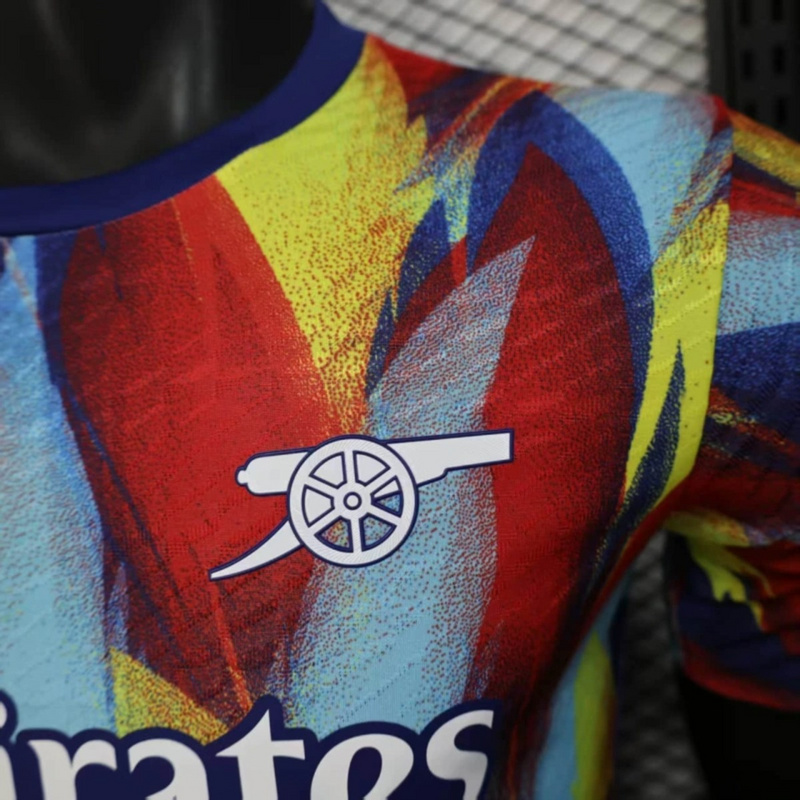 2025/26 Arsenal Colorful pre-match training jersey Player Version