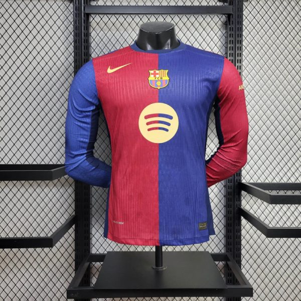 24/25 Barcelona Home Long Sleeve Special edition Jersey Player Version