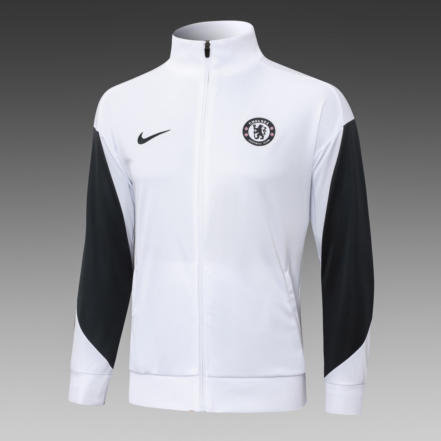 2025/26 Chelsea White Jacket Training Suit Set Football Team Shirt Sports Fashion