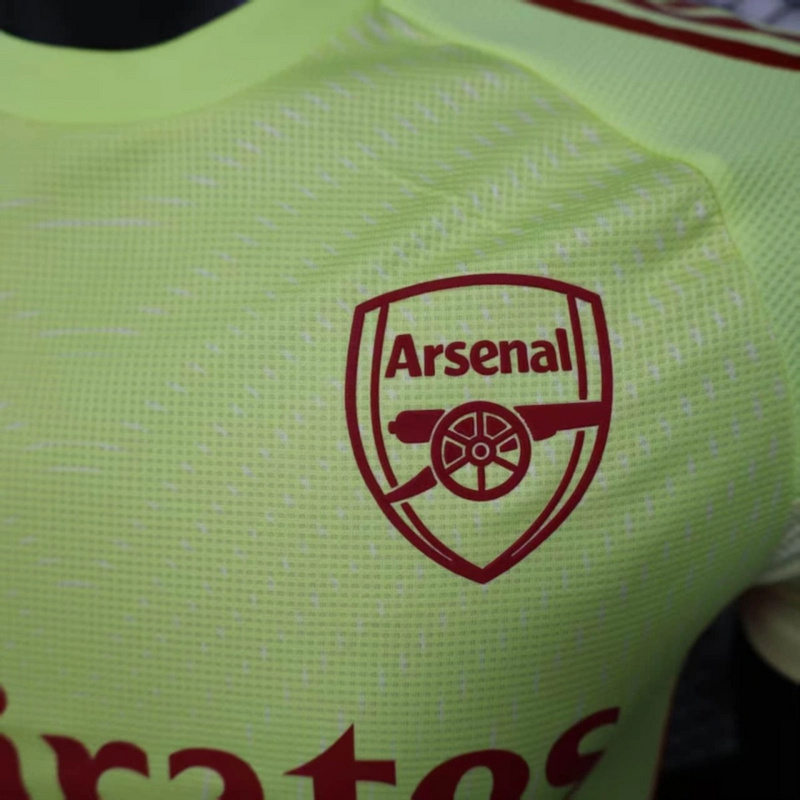 2025/26 Arsenal Yellow goalkeeper jersey Player Version