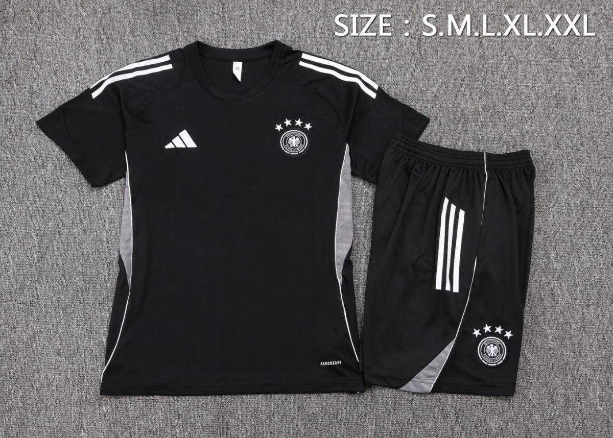 2026 Germany Black Training Set Shirt and Shorts