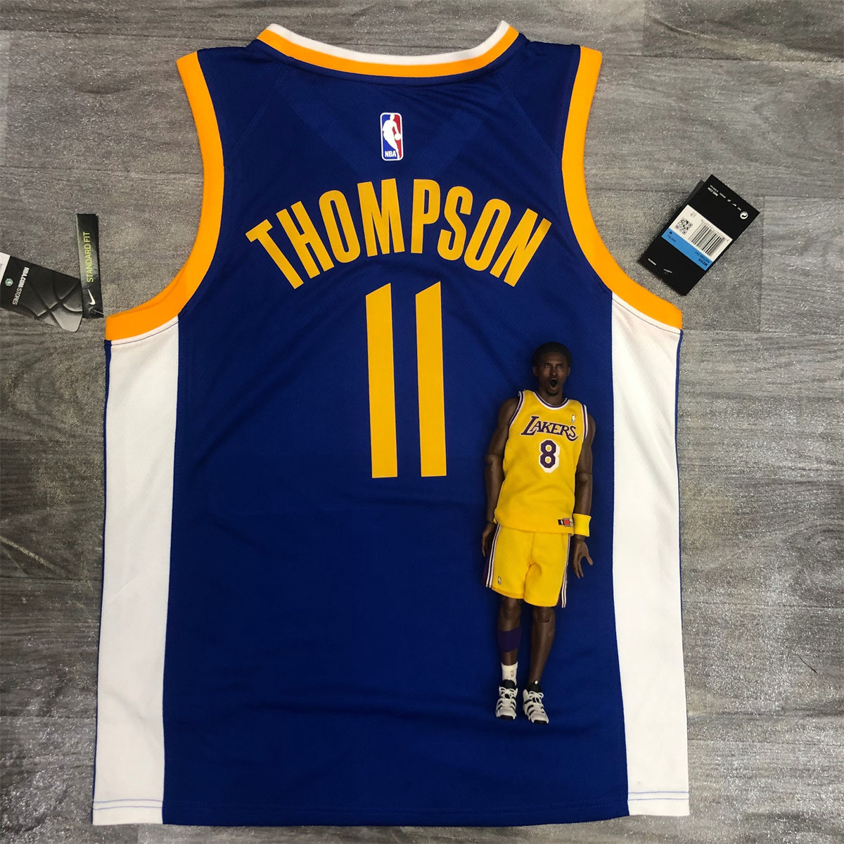 NBA Golden State Warriors V neck Blue Jersey THOMPSON#11 S-XXL