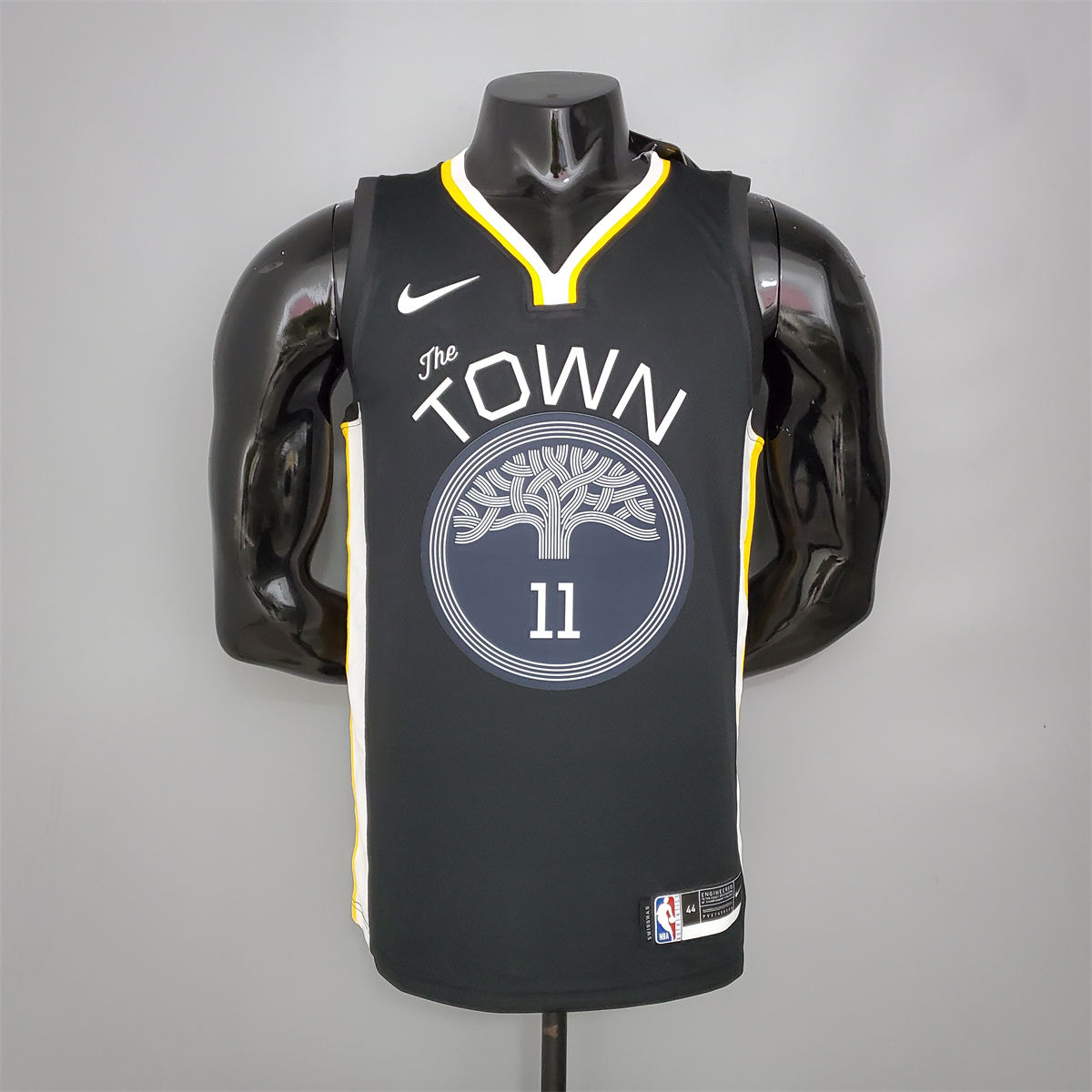 NBA Golden State Warriors V neck Black Jersey THOMPSON#11 S-XXL