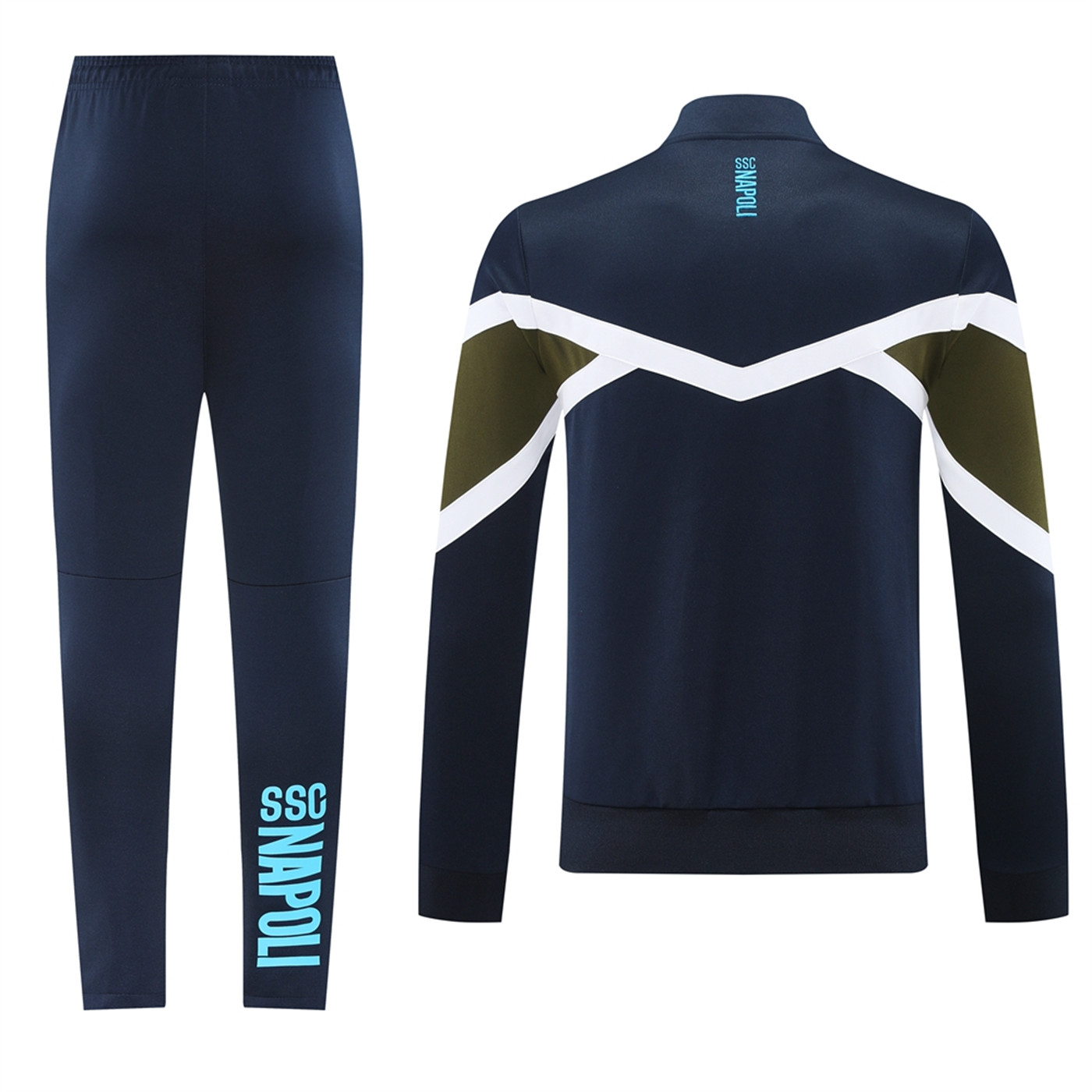 2024 Napoli Color block Jacket Training Suit Set Football Team Shirt Sports Fashion