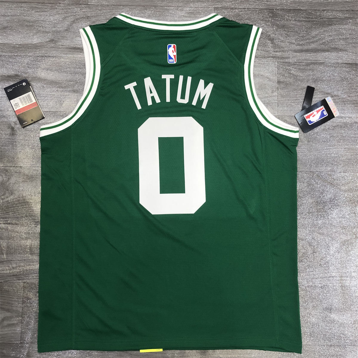 NBA Boston Celtics round neck Retro Green Jersey Tatum#0 S-XXL