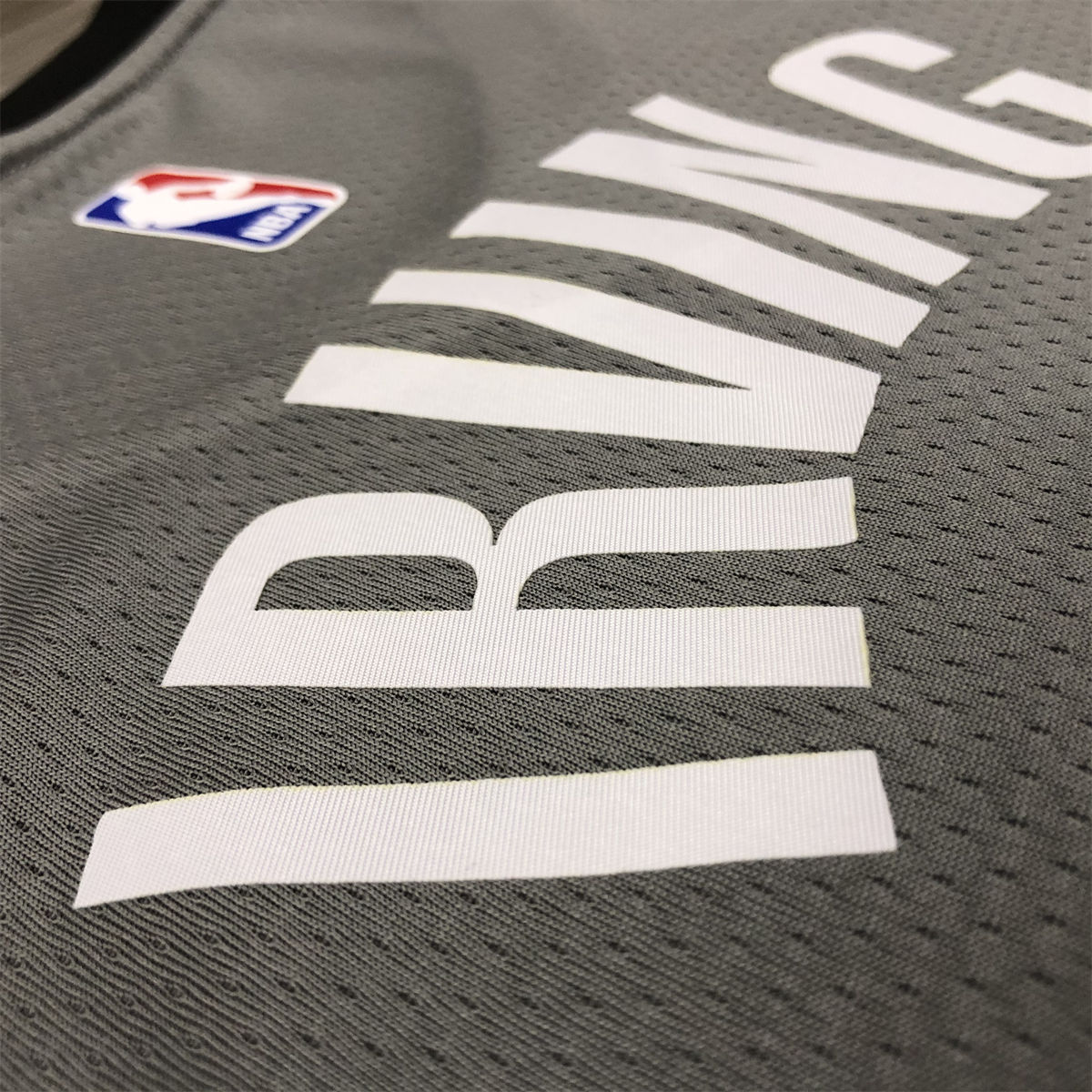 NBA Brooklyn Nets V-neck Grey Jersey Irving#11S-XXL
