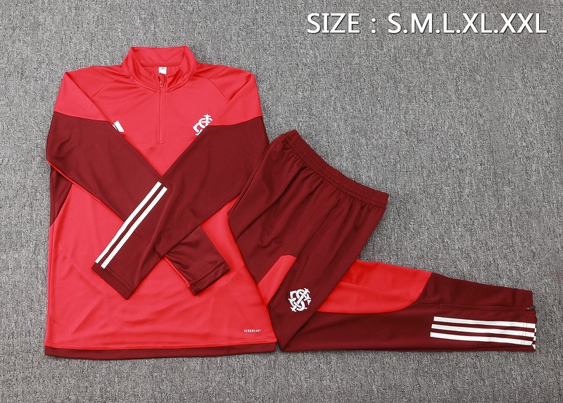24/25 Internacional Red Long-sleeved half-pull training kit Football team kit