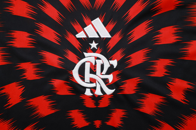 2025/26 Flamengo Red Black Training Set Shirt and Shorts