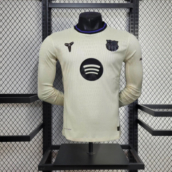 2025/26 Barcelona Away Long Sleeve Jersey Player Version