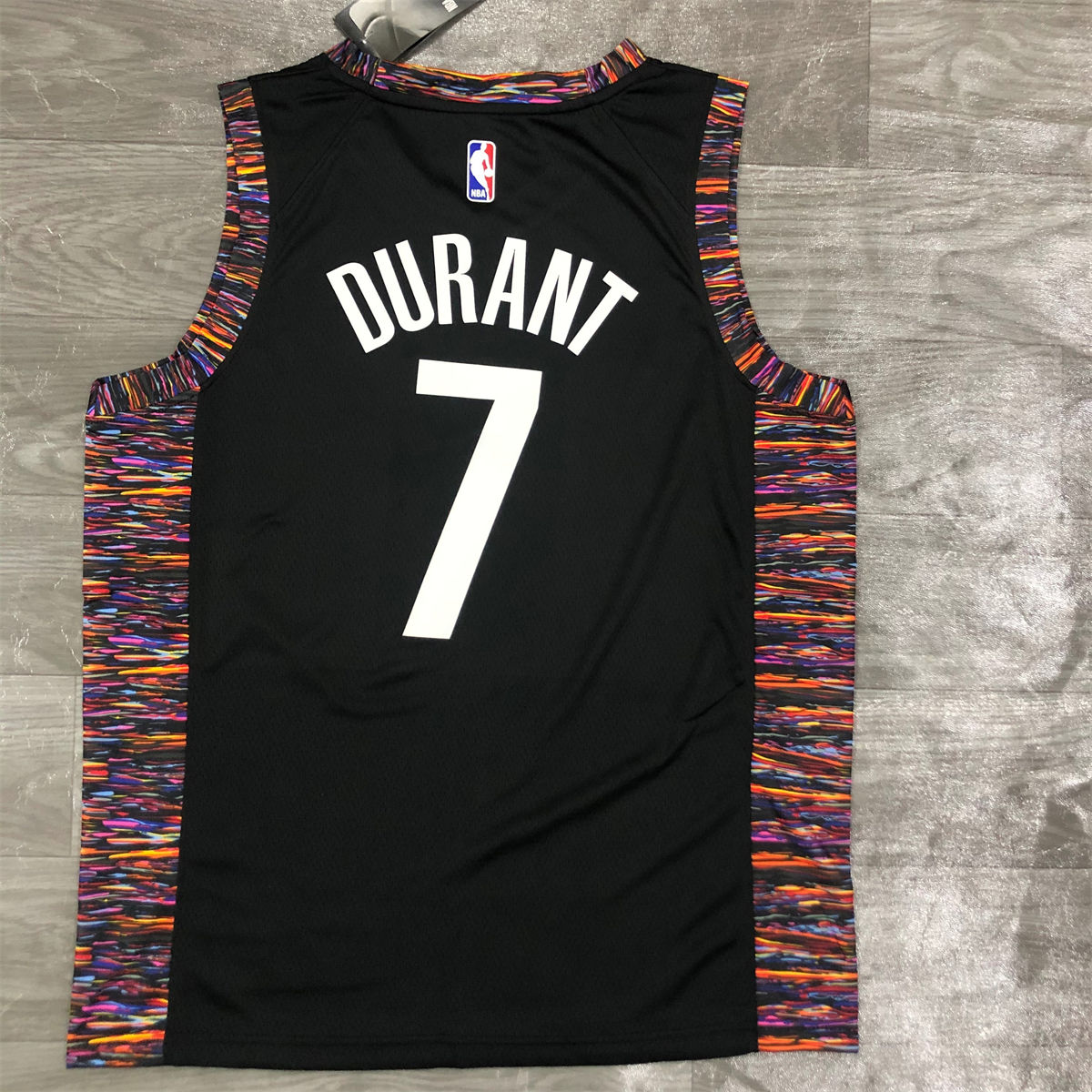 NBA Brooklyn Nets V-Neck Black Jersey DURANT#7 S-XXL