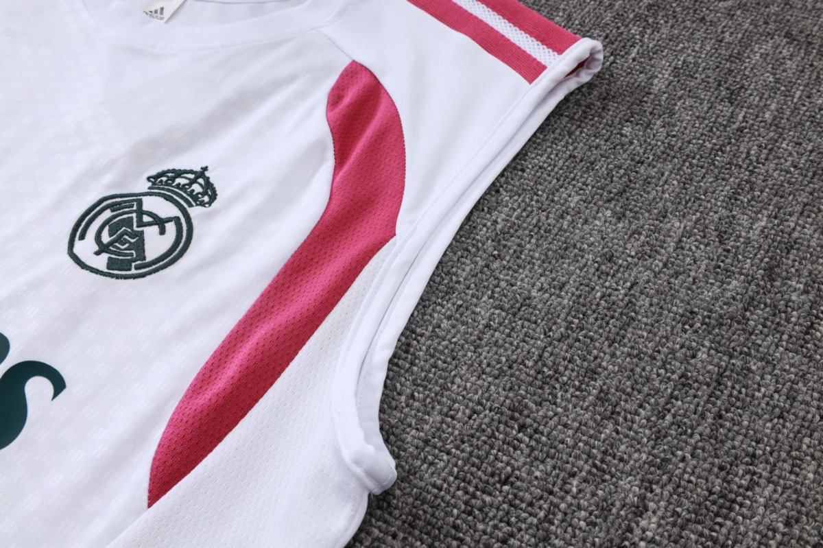 2026 Real Madrid White Training Set Shirt and Shorts