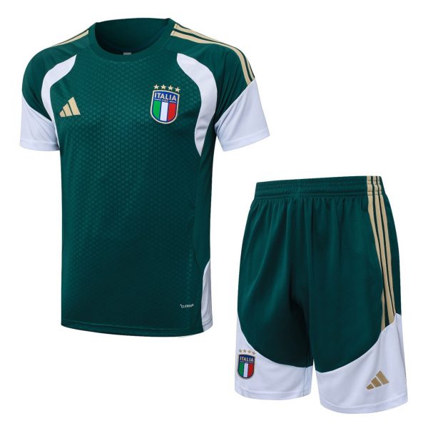 2026 Italy Dark green Training Set Shirt and Shorts